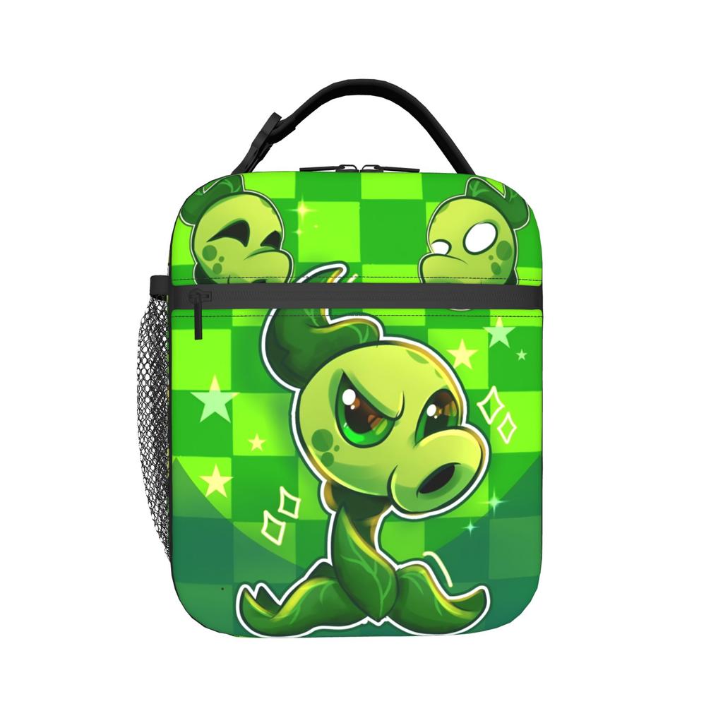 Custom Plants Gaming Zombies Lunch Bag Men Women Thermal Cooler Insulated Lunch Boxes for Adult Office