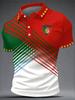 2026 Edition Portugiesisches Fan-Fußball-Polohemd - 3D-Druck - Bequem und Atmungsaktiv - Geeignet für Männer und Frauen