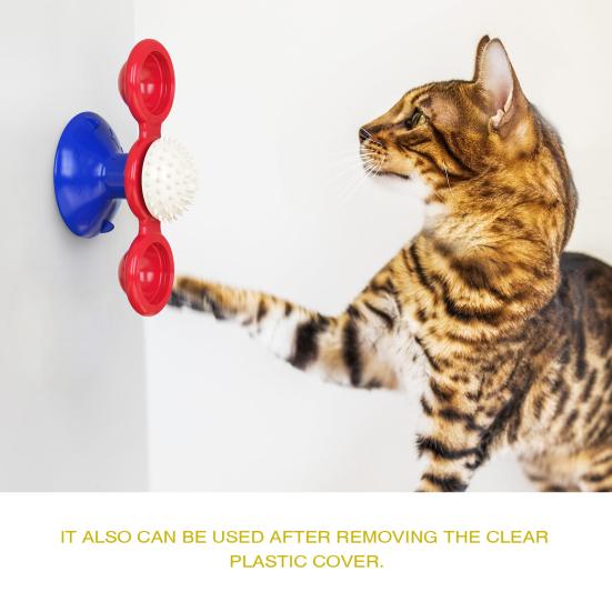 

Игрушка для кошек, дизайн на присоске, интерактивная ветряная мельница, игрушка-тизер для кошек, забавная игрушка для игр с домашними животными, товары для домашних животных