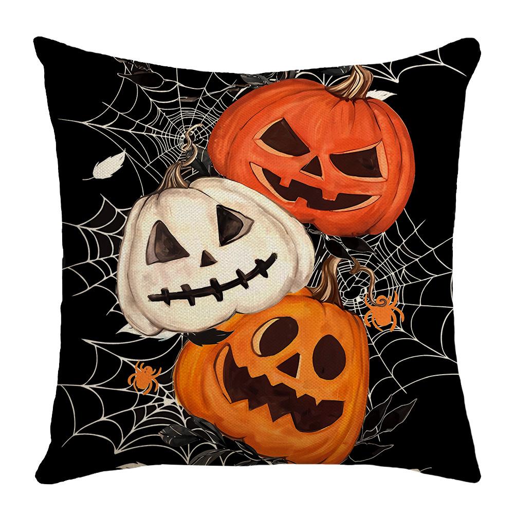 

Новые Хэллоуин Горячие Товары Тыква Паутина Обеденный Стол В помещении На улице Домашняя Вечеринка Подушка для дивана 45 * 45Cm (without core)