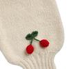 Autumn and Winter V-neck Sweater Versatile Cardigan Loose Trend Cherry Decoration Single-breasted Knitted Jacket Top Women