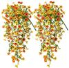 Artificial Flowers Plant Rattan Morning Glories Outdoor Wedding Bridal Arch Home Room Table Yard Festival Decor Diy Gifts Garden
