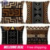Home Decoration African Geometric Pattern Digital Print Pattern Cushion Cover Suitable For Sofa Bedroom Car Pillow Cover