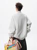 Men's Cartoon Puppy Embroidered Round Neck Cardigan Hoodie - Spring/Autumn Loose Fit with Niche Design