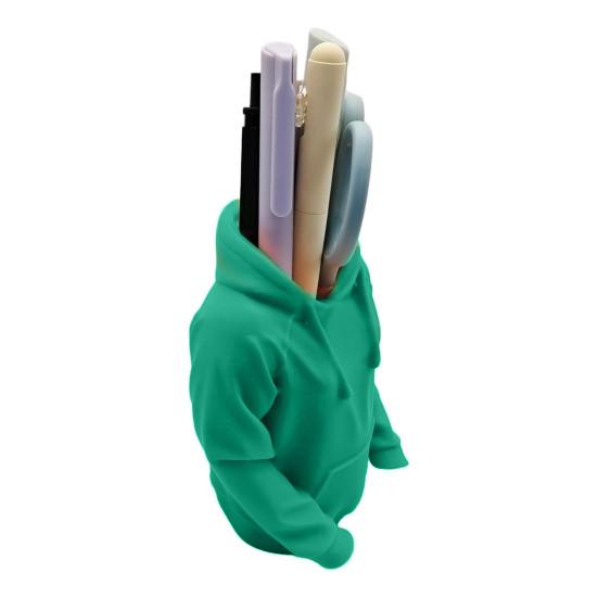 Suport de pixuri creativ Design unic de hanorac Organizator de birou imprimat 3D pentru pixuri, creioane, rigle, foarfece Depozitare spațioasă pe birou Birou, Școală