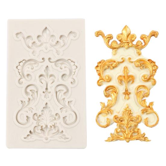 Geprägte Silikon Fondantform Kuchen Schokolade Paste Backform Dekorationswerkzeug