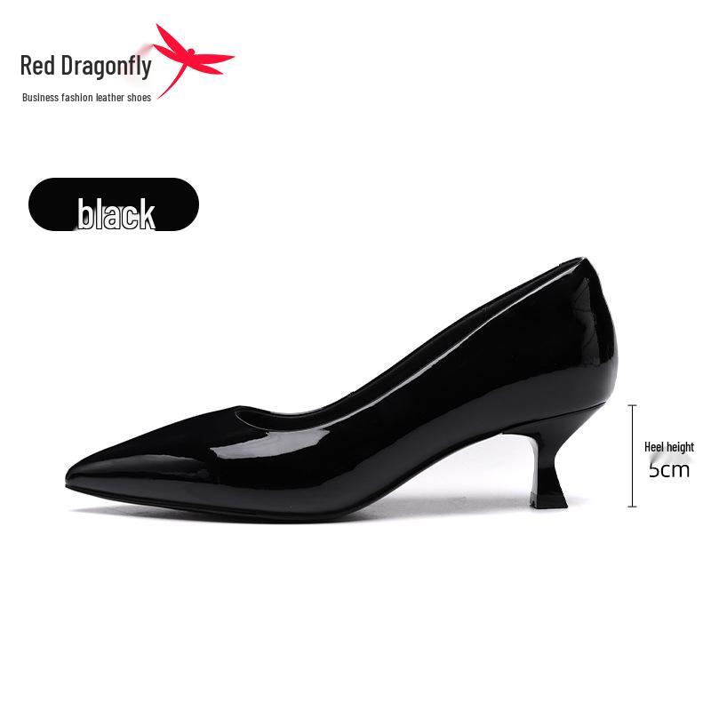 Red Dragonfly Women s White Patent Leather High Heels - 2024 New Design, Summer Comfort, Genuine Leather, Thin Heel 35