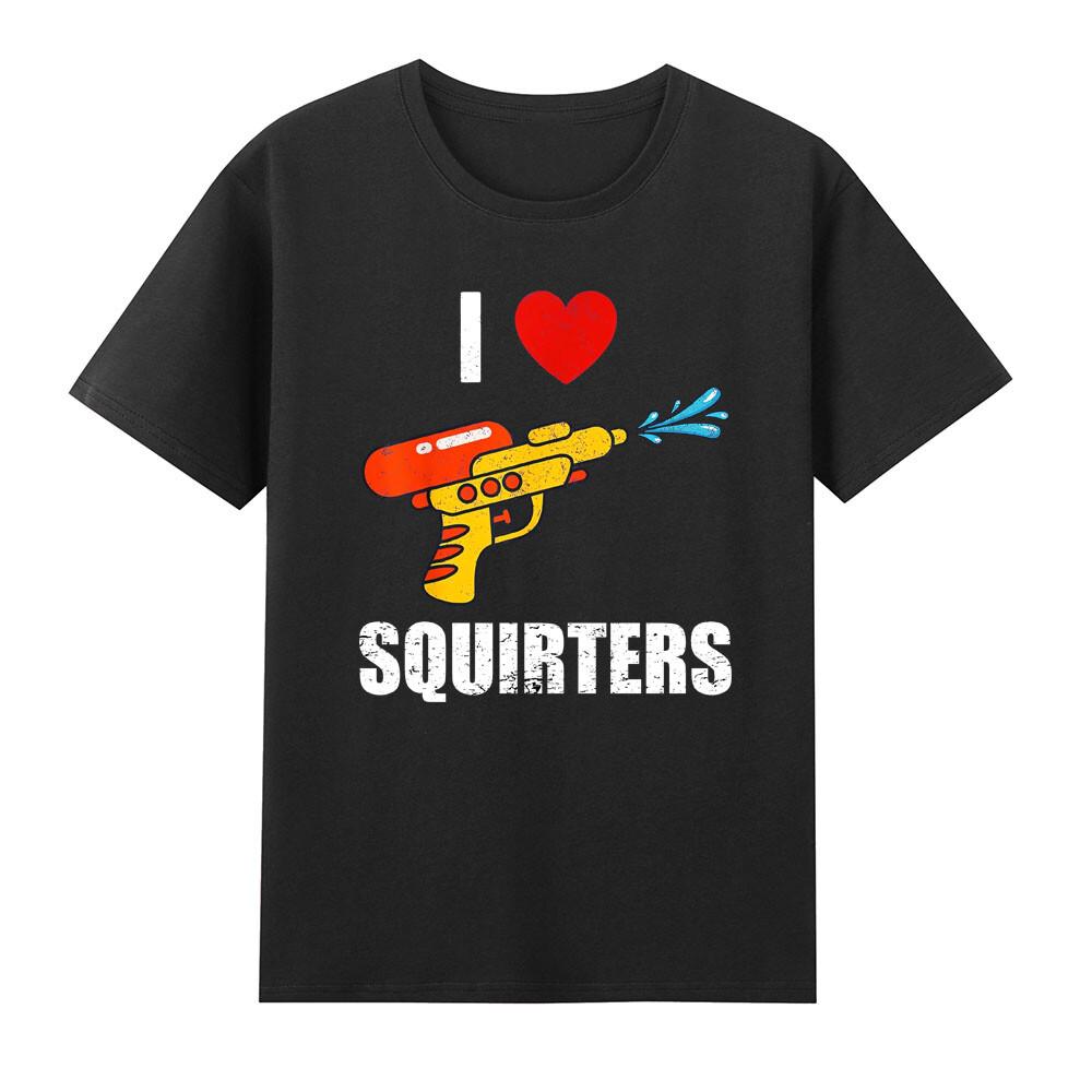 I Love Squirters Funny I Heart Squirters Water Gun Humor Sayings Vintage TShirt S