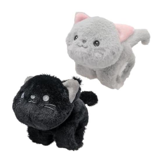 Slap Bracelet Plush Toy, Cat, Set of 2, "Snap! Hug!" Cuddle Cat, Color Not Specified