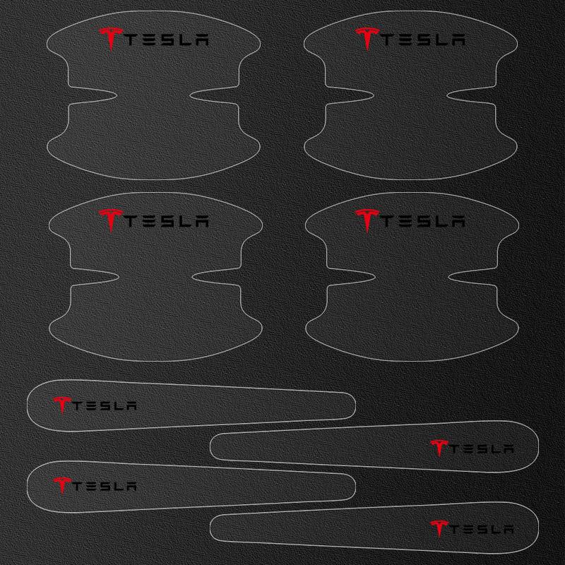 

8 шт. Прозрачная защитная наклейка на чашу ручки двери автомобиля от царапин для Tesla Model 3 Model X S 2016-2020 Наклейки TM3 TMX TMS Наклейка