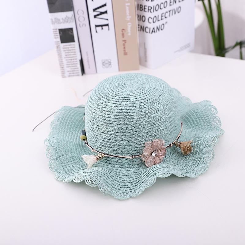 Travel Children's Hat Female Summer Sun Protection Princess Beach Hat Sun Hat Girl Straw Hat Sun Hat Baby Bucket Hat