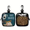 3/1PCS Zippered Dog Training Snack Bag - Portable Polyester Pet Snack Bag, Suitable for Outdoor Activities and Walking, Durable Zippered Closure