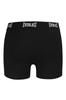 Everlast Erkek Boxer Şort, Pamuklu, Siyah, 4 Adet