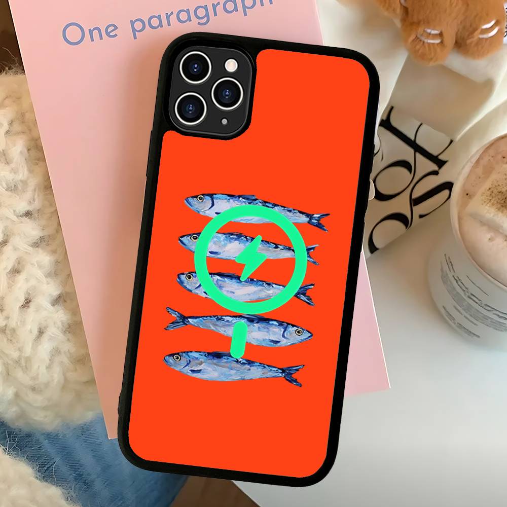 

Sardines Fish For IPhone 17 Air 16 E 15 14 13 12 11 Pro Max Plus PC Shock TPU Cover For Magsafe Phone Cover iPhone 16pro max