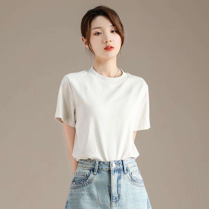 RAIN.CUN Women's Loose Fit Crew Neck Short Sleeve T-Shirt