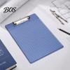 A4 Paper Clip Board File Folder, with Reinforced Metal And Clear Scale Ruler Clipboard Ruler, Portable Document Writing Pad, for Office School