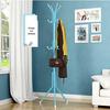 Sleek Wrought Iron Clothes Rack: Minimalist Floor-Standing Design for Easy Assembly