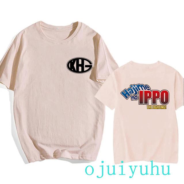 Hajime No Ippo Hip Hop EU Size TShirt Anime Harajuku Tee Tops Men Women Makunouchi Takamura T-Shirt KGB Y2k Manga Tshirt Clothes