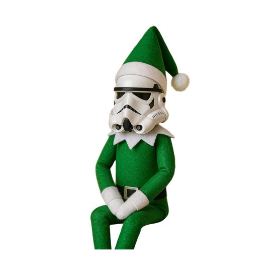 Stormtrooper na schodech Vánoční elfí panenka Sběratelská elfí figurka Dárky do punčochy na Vánoce Dekorace na domácí párty
