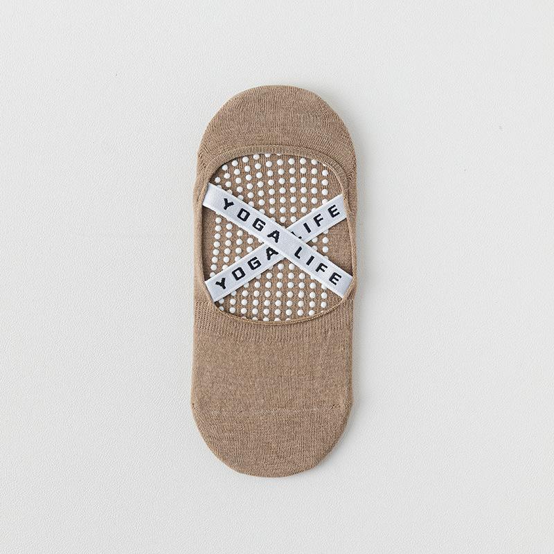 Yoga Socks, Anti-slip Women's Boat Socks, Summer Cotton-containing Antibacterial and Deodorizing Dance Fitness Socks, Pilates Sports Socks