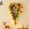 50CM Christmas Wreath & 2.7M Garland Set - Festive Door & Wall Decor