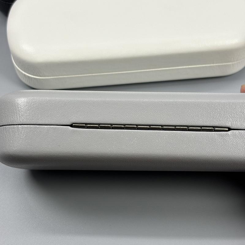 Simple Round Headed Glasses Case, Portable Pressure Resistant Sunglasses, Myopia Glasses Storage Box, Leather Optical Lens Case