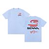 Ayrton Senna Vintage Tshirt Racing Brazilian Graphic Oversized Breathable Cotton Men T Shirt New Tee Tshirt Womens Tops
