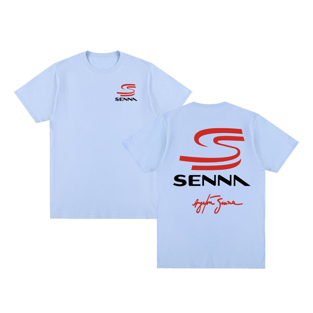 Ayrton Senna Vintage Tshirt Racing Brazilian Graphic Oversized Breathable Cotton Men T Shirt New Tee Tshirt Womens Tops