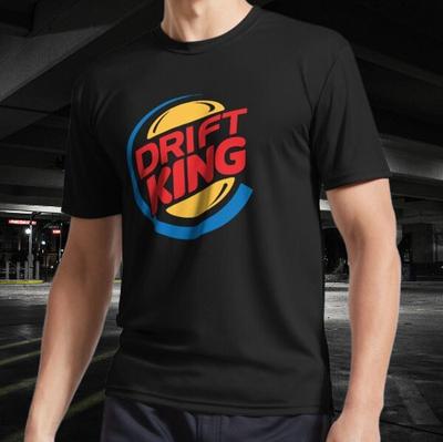 Drift King Logo Actief T-shirt Grappig Maat S tot 5XL