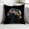 DDaft PPunk Band Pillow Case Antidustmite Pillowcase Invisible Zipper Silky Short Plush Sofa Cushion Cover