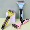 Dog Comb Knife Dogs Brush Stainless Steel Dog Brushes Pet Hair Remover Dogs Grooming Double Sided Combs for Pet Hair Cleaning