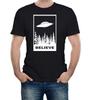 Believe In UFOs Mens T-Shirt Aliens Abduction Funny Spaceship 51 Area