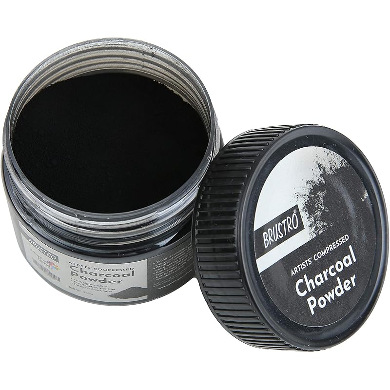 

Brustro Artists Compressed Charcoal Powder 100 ml 100 ml (Pack of 1) чёрный