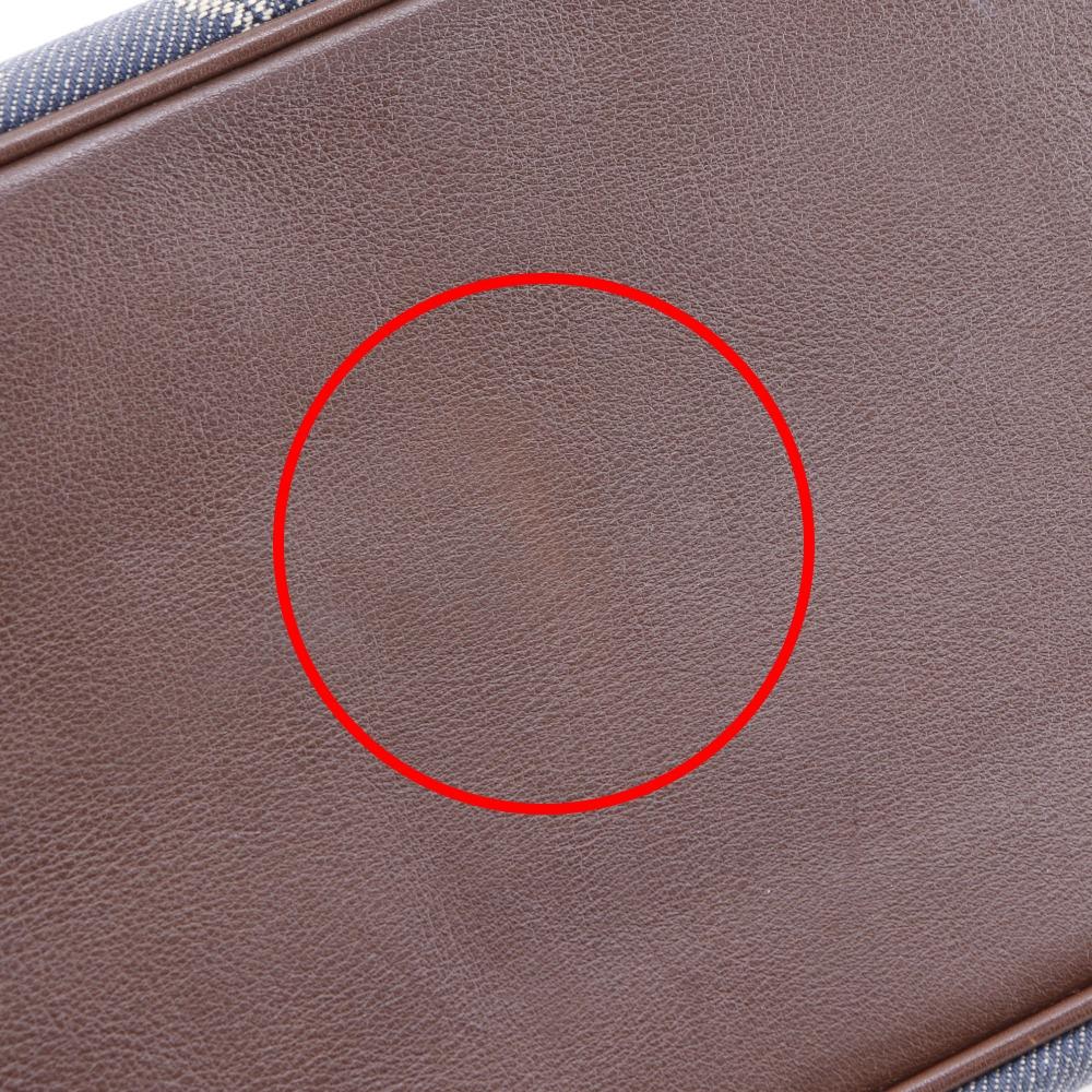 CELINE Boogie back Handbag Macadam Blue / Brown denim Women Used