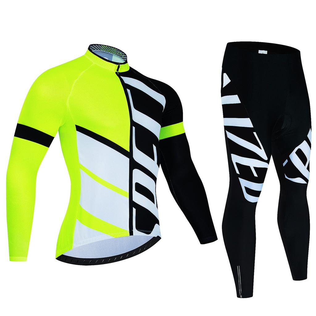 Cycling Suit Long-sleeved Suit, Cycling Suit Spring and Autumn Tour De France Competition Suit