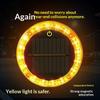 Yellow Flashing Light Touch Auto Solar Charging Car Night Safety Strong Magnetic Base Car Warning Lamp Anti-Collision Tail Light