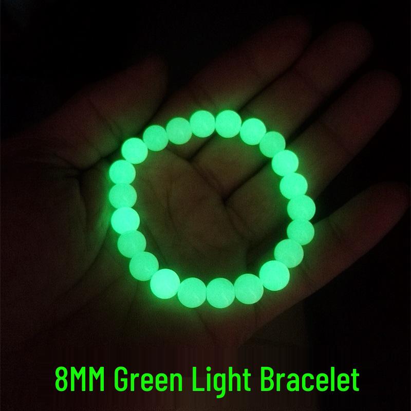 Świecąca w ciemności bransoletka dla par - Fluorescencyjny kamień Nocna Perła dla mężczyzn i kobiet