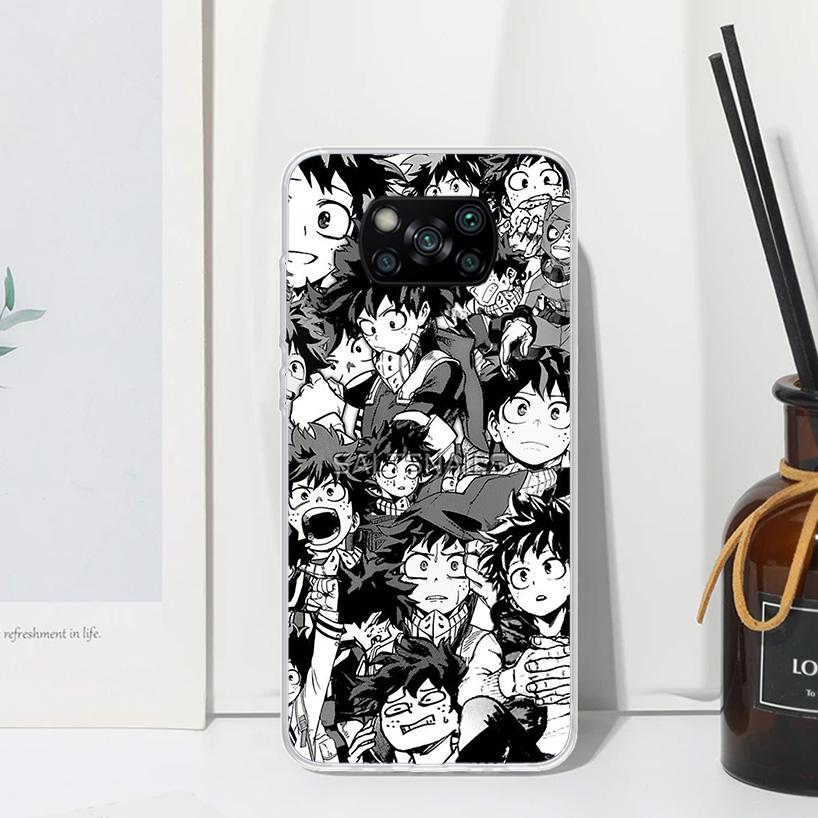 My Hero Izuku Deku Phone Case For Xiaomi Poco X7 X6 X5 M7 M8 Pro F7 Ultra Redmi 15C 15 13C 13 12C 12 10 10C 10A Art Fundas Poco
