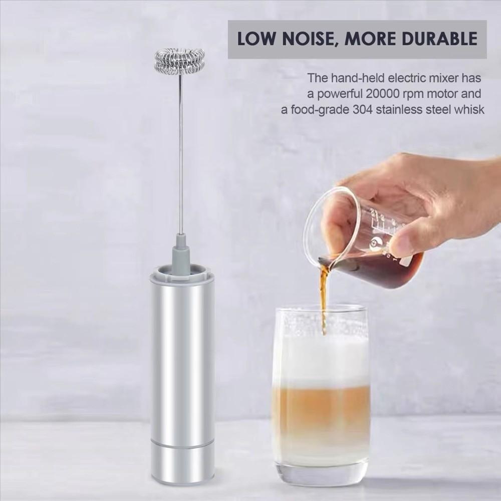 Portable Electric Milk Frother High Speed Coffee Frother Drink Mixer Milk Foamer  Travel