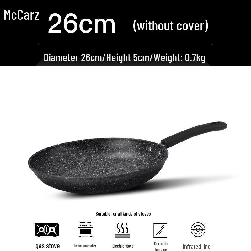 Maifan Stone Non-Stick Fry Pan for Eggs and Steak, Gas Stove & Induction Cooker Compatible, Crepe-Ready.