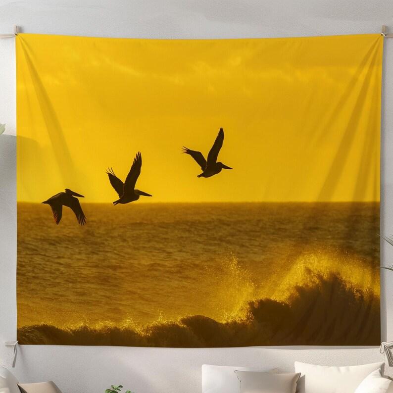 Sunset Birdsong tapestry 75x100 чёрный