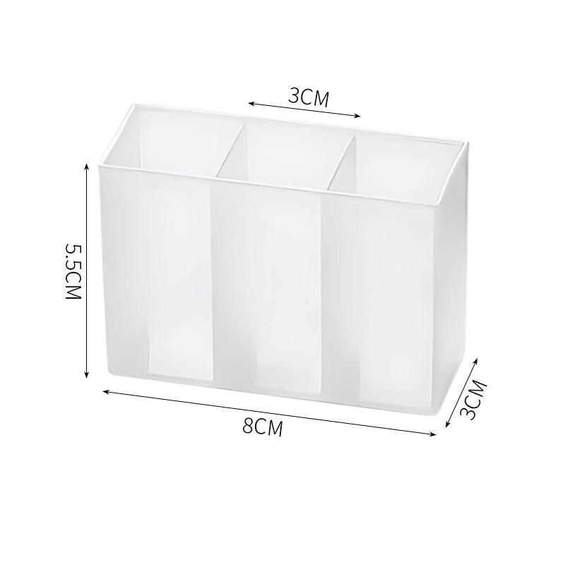 Mirror Cabinet Bathroom Wall-mounted Transparent and Simple Lipstick and Cosmetic Storage and Separation Box Without Perforation