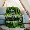Borussia Monchengladbach logo printed throw blanket—soft,warm;versatile blanket for all seasons—perfect as &air-conditioning throw,nap blanket