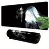 Tapis de Souris Fille Gothique Anime Nouveau Grand Antidérapant Caoutchouc Tapis de Bureau avec Bord Cousu Durable Lavable Tapis de Clavier pour Bureau Maison