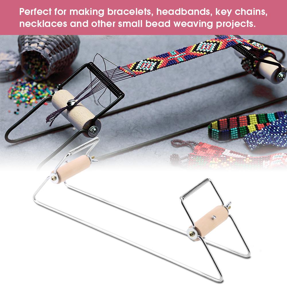 Metal Bead Loom Kit Jewelry Loom for Weaving Necklace Bracelet DIY Crafts