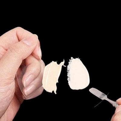 2Pcs Transparent Acrylic Makeup Palette Liquid Foundation Mixing Cream Manual Cosmetic Beauty Makeup Mixer Beauty Tool