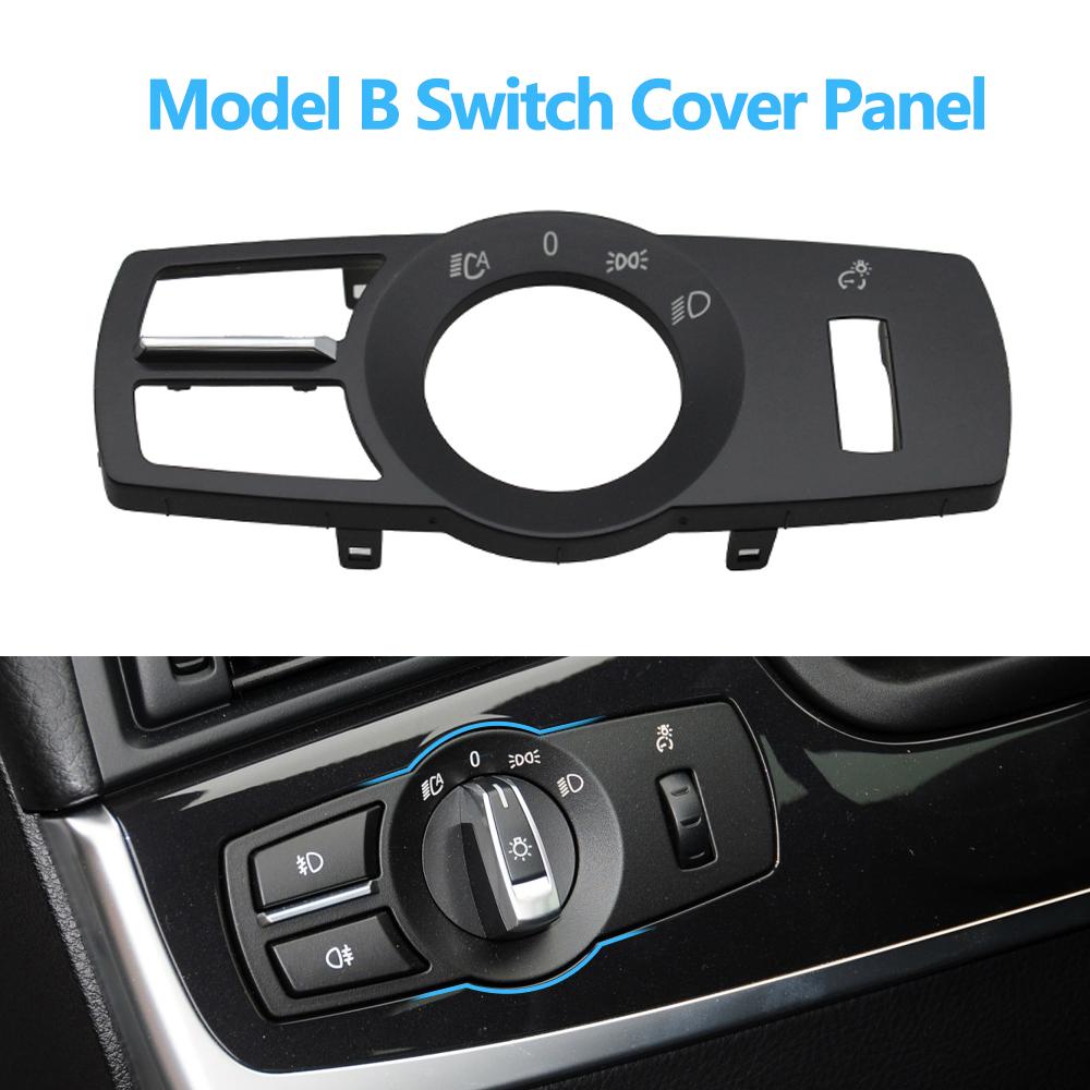 LHD RHD Reflektor Lampa Obrotowy Przycisk Przełącznika Świateł Przeciwmgielnych Panel Wykończeniowy Dla BMW 5 5GT 6 7 X3 X4 Seria F10 F11 F07 F06 F01 F25 F26