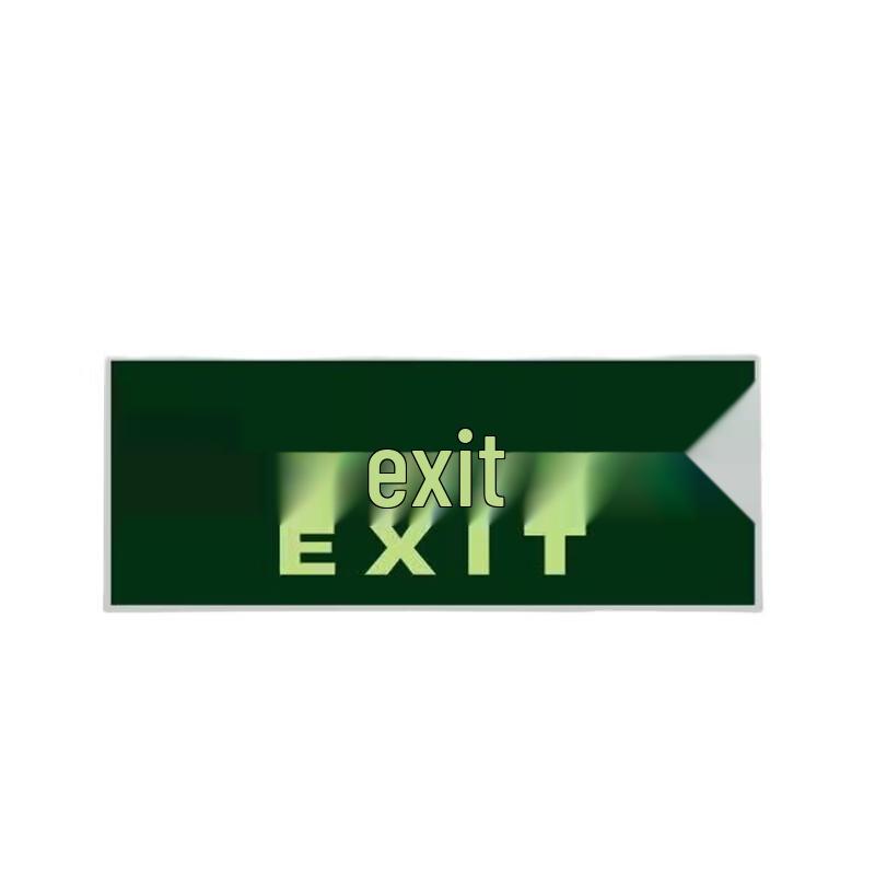 WEZHO Luminous PVC Safety Exit Sign