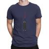 Falling Cat With Scratches O Neck TShirt Black Cat Fabric Classic T Shirt Men Clothes New Design Hot Sale