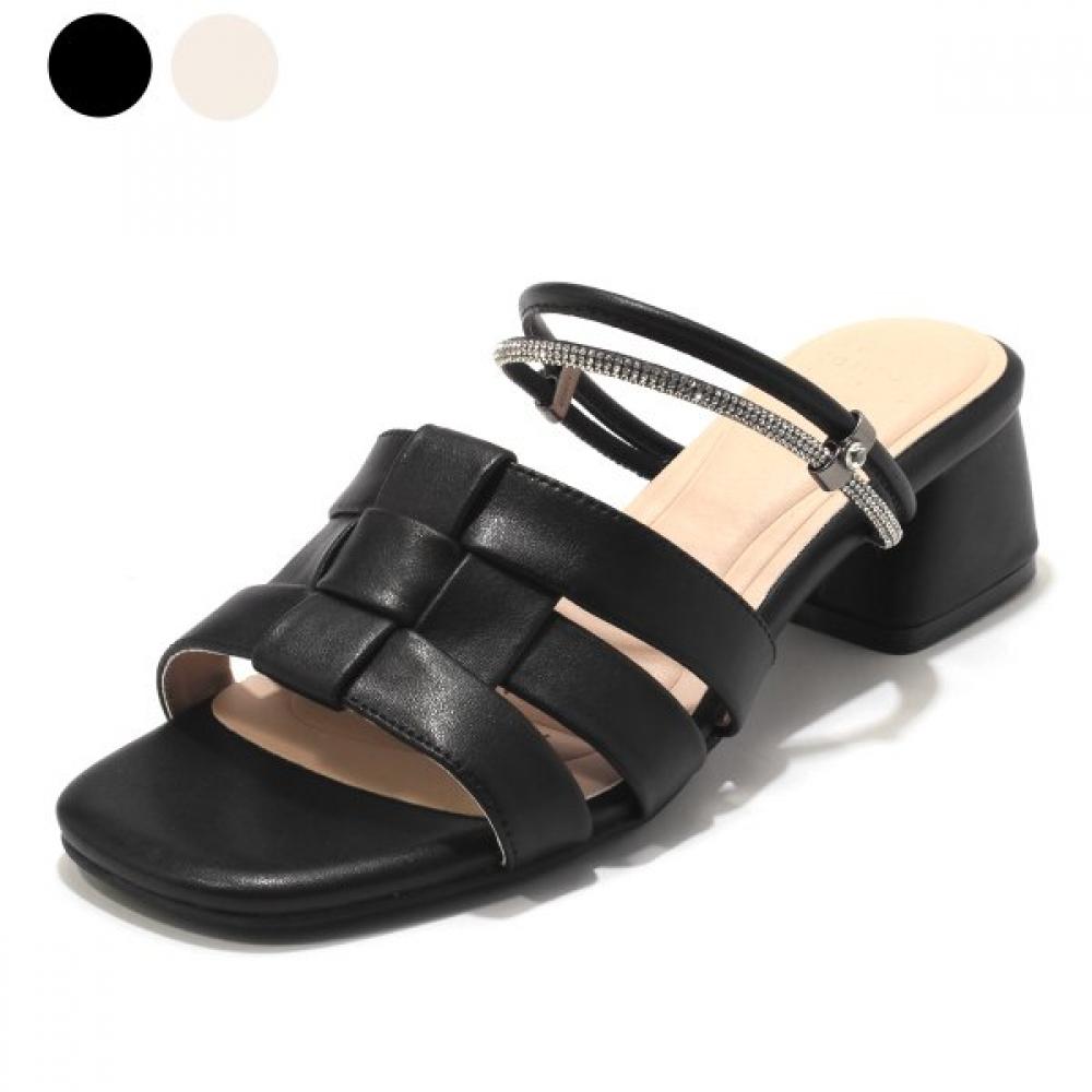 Sera Women Mules Black Ivory C24m006 Ivory/250